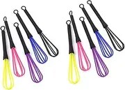 10 Pcs Ballon Stirrer Electric Kit Hair Dye Whisk Mini Whisks for Hair Dye Color Mixing Cream Mixing Whisk Cordless Hand Mixer Coffee Whisk Mini Hand Whisk Balloon Whisk Mixer