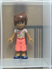 LEGO Minifigure - Friends Leo - White Shirt Coral Flowers - No frnd712 - QTY 1