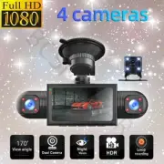 3 Lens Dash Camera Car DVR Driving Recorder 170 Degrees Loop Recording (for: Honda)