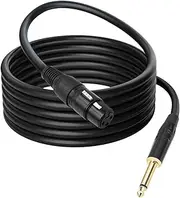 TWTCZOZ 1/4-inch TRS to XLR - XLR to 1/4-inch Audio Cable for Home Audio, 2M