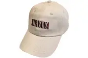 Nirvana Unisex Adult In Utero Logo Baseball Cap (Sand) (One Size)