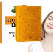 AgiceaSoap, Agicea Turmeric & Kojic Acid Brightening Soap, All Natural Turmeric Soap Bar, Lemon Turmeric Kojic Acid Soap for All Skin Types (1)