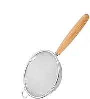 Mesh Strainers for Kitchen,Sieve Sifters Kitchen Strainers - Wood Handle Fine Mesh Sieve, Food Strainers Kitchen Colander, Kitchen Utensils