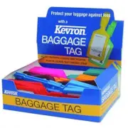KEVRON ID4 Box Of 30 MIXED Luggage Tags With Write On Labels-FREE POST -KID4