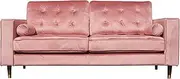 Fiona 3 Seater Sofa - Pink Velvet 3 Seater Sofa