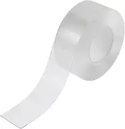 X AUTOHAUX 1 Roll Car/DIY Crafts Nano Double Sided Tape Heavy Duty Reusable Clear Tape Strips 196.85in/16.4ftx3cm/1.18inx1mm/0.04in Acrylic