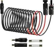 Boobrie MC4 to DC 8mm Solar Panel Adapter for Bluetti/EcoFlow – Heavy Duty 12AWG Extension Cable with DC7909 to DC8020 & DC5525 Connectors – Solar Generator, Portable Power Station 5 m