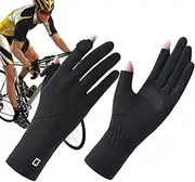 [Generic] Ice Silk Gloves | UV Gloves for Driving,Touchscreen Summer Ice Silk Mittens Anti-Slip Sunscreen Cycling Driving Gloves Stretch Thin Gloves