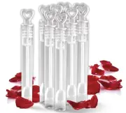 Big Mo's Toys 40 Pack Mini Heart Bubble Wands – Great Wand Bubbles Party Favo...