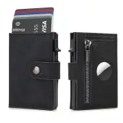 NNEOBA RFID Fiber Slim Wallet for Men (Black)