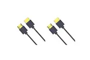 2x Cruxtec Ultra-Thin HDMI 2.1 8K Male to Male Portable Cable Cord 1.5m Black