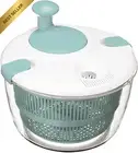 Large Salad Spinner 5L Manual Lettuce Spinner Vegetable Dryer Blue