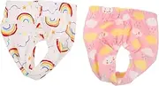 Vaguelly 2pcs Training Pants Potty Training Cotton Training Pants Moon-Shaped Decorations Graduates Plush Party Supplies Decoration Hanging Decorations Training Pants