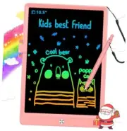 LCD Writing Tablet Doodle Board,Colorful Drawing Pad,Electronic 10.5 inch Pink