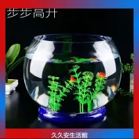 在飛比找蝦皮購物優惠-台灣出貨特大號50CM加厚圓球形魚缸園形透明玻璃魚缸桌面玻璃