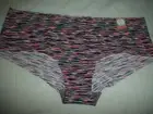 LADIES CHEEKY BRIEF NO SHOW HIPSTER PANTY SIZE 8 XL BY FLIRTITUDE MULTICOLOR RED