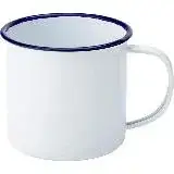在飛比找遠傳friDay購物優惠-《Utopia》琺瑯馬克杯(藍白300ml) | 水杯 茶杯