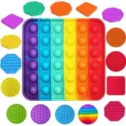 Pop It Fidget Toy Push Bubble Autism Anti stress Reliever Kids Sensory Toys