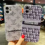 ●✷✾DIOR LV 大牌手機殼 迪奧 老花 皮質 刺繡手機殼 適用 IPHONE 11 12 PRO XR XMAX