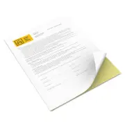 Xerox Vitality Multipurpose Carbonless Paper Two-Part 8 1/2 x 11 Canary/White