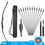 Archery Takedown for Hunting Recurve Bow and Arrow Set Left Right Hand Hunt Bows