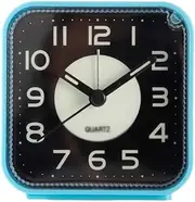 Alarm Clock Blue Square Tabletop Alarm Clock for Bedroom Living Room Study Room School Dormitory Bedside Clock Battery Operated Easy to Set Alarm Bedside Alarm Clock Aqiong