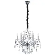 Madeleine 6 Light Egyptian Crystal Chandelier in Chrome