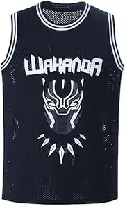 [EHCSROP] Mens Black Panther #1 T'Challa Shirts #2 Killmonger Basketball Jersey Movie Costume for Party