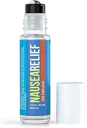 Nausea Relief Roll-On, Anti-Nausea Essential Oil Blend for Motion Sickness, Migraine, Etc. by Basic Vigor