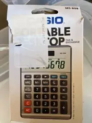Casio MS-80B Standard Function Desktop Calculator,Black 147D×103W×28.8H mm