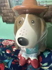 The Pioneer Woman Cowboy Charlie Stoneware Cookie Jar, 12.48 In Tall, Turquoise