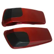5x7" Saddlebag Speaker Lids For Harley Touring Glide 2014-2021 Fire Red Pearl