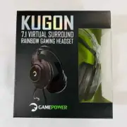 NEW ~ GAMEPOWER Kugon USB Gaming Headset - 7.1 Virtual Surround Sound