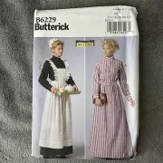 Butterick Pattern B6229 Sz 14-22 Victorian Maid Apron Dress Costume Cosplay