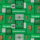 Marshall Thundering Herd Patchwork Fleece Fabric-Fleece Blanket Fabric