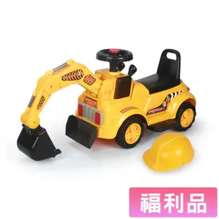 親親CCTOY 電動挖土機 學步車 工程車 RT-5188 滑步車 黃色 （福利品-無外盒&微刮傷）