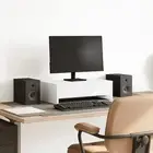 Monitor Stand with Drawers White 50x27x15 cm Engineered Wood vidaXL