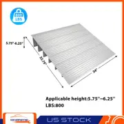 6" Rise 800 lbs Threshold Loading Door Ramp Aluminum for Wheelchairs Scooters