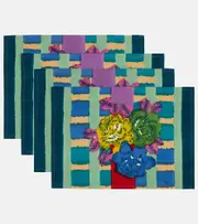 [Lisa Corti] Lisa Corti Ankara Aqua set of 4 placemats One Size multicoloured