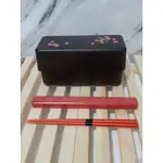 現貨 日本製 可收納 雙層便當盒附筷