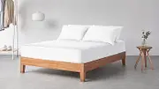 Marylehome Easy Zip Up Fitted Bed Sheet | Zip up Bedding | Includes 1 Mattress Protector & 2 Zip-On Sheets - Easy to Change, Fold & Wash | Sateen 300 TC 100% Cotton Fitted Sheets (White, Double)