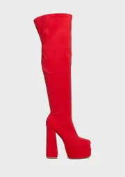 Hearts On Fire Thigh High Boots