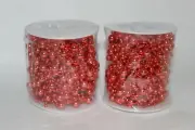 132 Feet Christmas Tree Beads Garland, Artificial Pearl String Roll Chain DIY