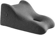 Generic Cushion Wedge Pillow Support Memory Foam Trendy Versatile Face Down Pillow Bed Pillow for Reading Chin and Neck Support, Dark Gray