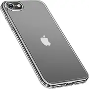 NIMASO for iPhone SE2/SE3/7/8 Case, Wireless Charging Compatible, Translucent Hard Back Shockproof Anti-Scratch Slim Phone Case for iPhone SE2/SE3/7/8