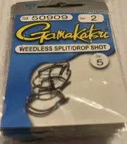 Gamakatsu 50909 Split Shot/Drop Shot Hook Size 2 Needle Point