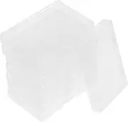 HOMSFOU 8pcs Clear Plastic Card Holder Box Storage Case for Business Cards Versatile Organizer for Professional Appearance and Easy Access