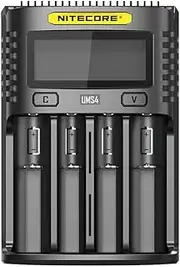 NITECORE UMS4 Intelligent USB 4-Slot Superb Battery Charger for Li-Ion, IMR, Ni-MH/Ni-Cd, 18650 26650