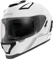 SENA Stryker Full Face Helmet w/ Mesh Intercom White Sm STRYKER-GW00S1