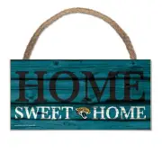 NFL Jacksonville Jaguars Home Sweet Wood Sign Wooden Wall Decoration Decor
